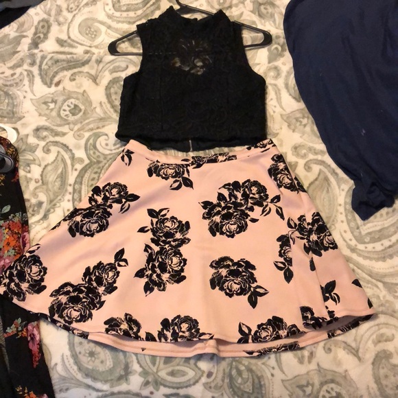 Trixxi Dresses & Skirts - Two piece black and pink set Trixxi Dresses & Skirts - Two piece black and pink set